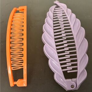 Banana hair clips